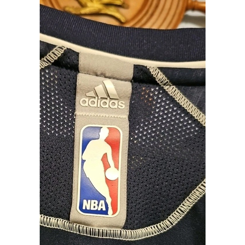 Denver Nuggets Adidas Warm Up Shirt Men’s Large Blue NBA Long Sleeve ClimaCool - Picture 10 of 16